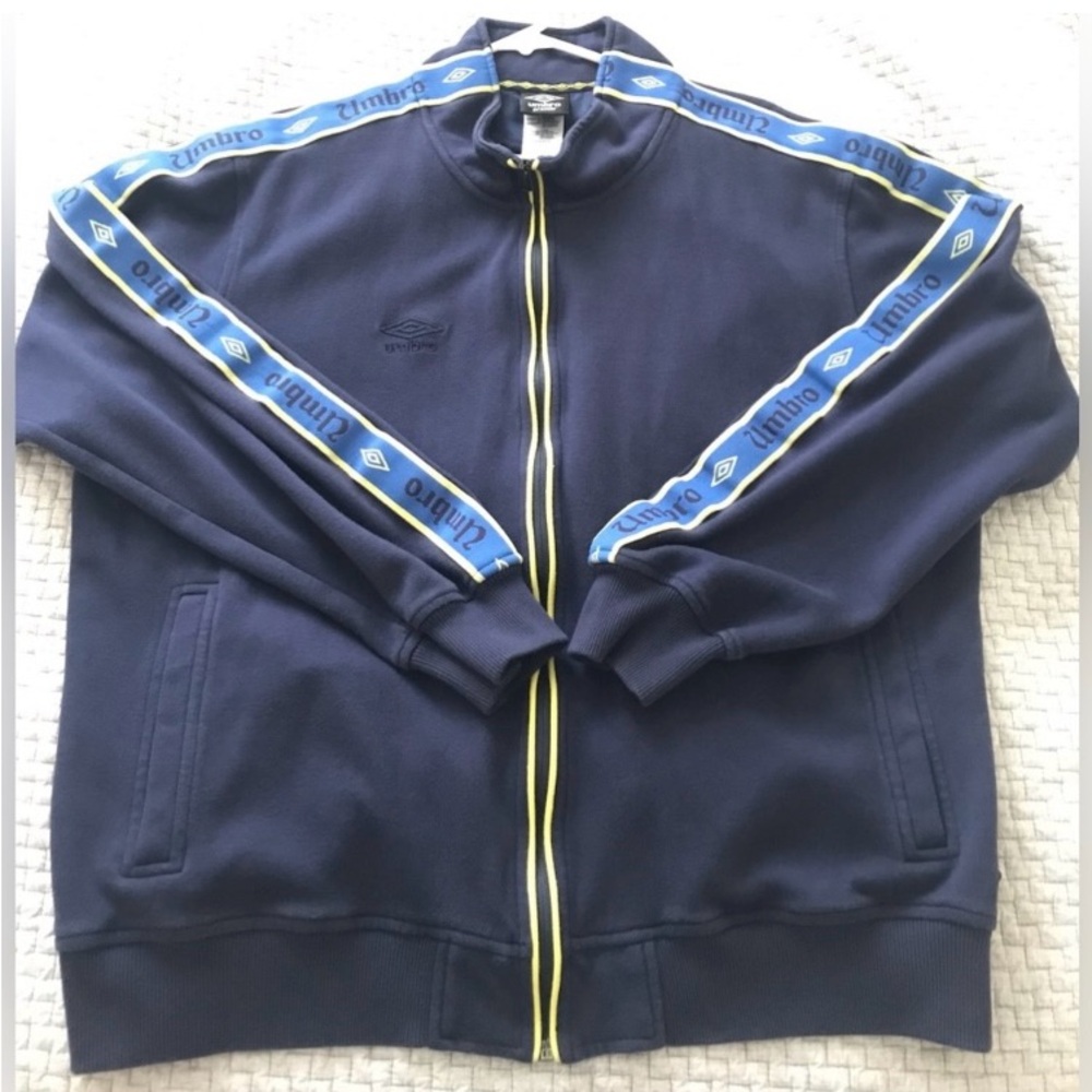 Vintage Umbro Premier Blue Jacket Size XXL. VTG.